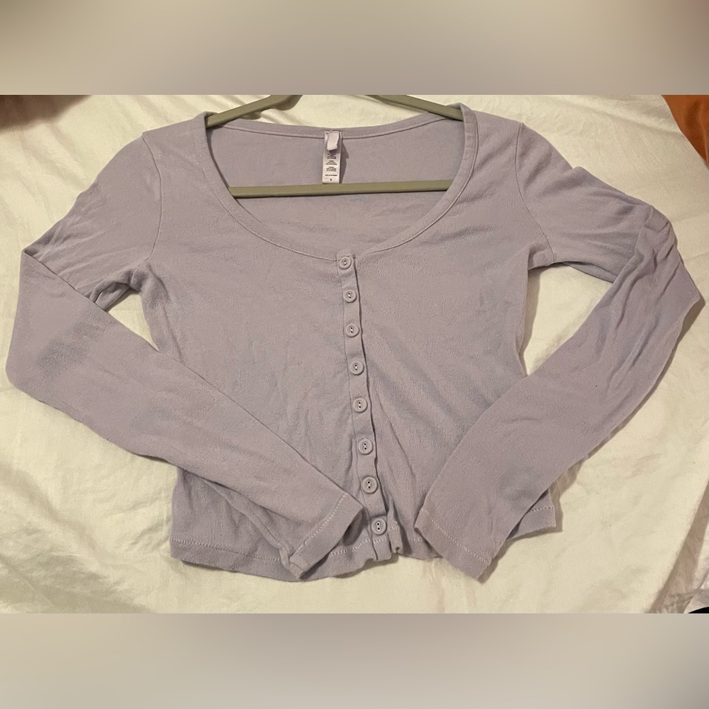 SKIMS Cropped Long Sleeve Top